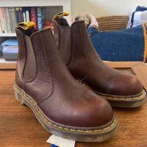 Dr. Martens Slip Resistant Leather Chelsea Safety Boots